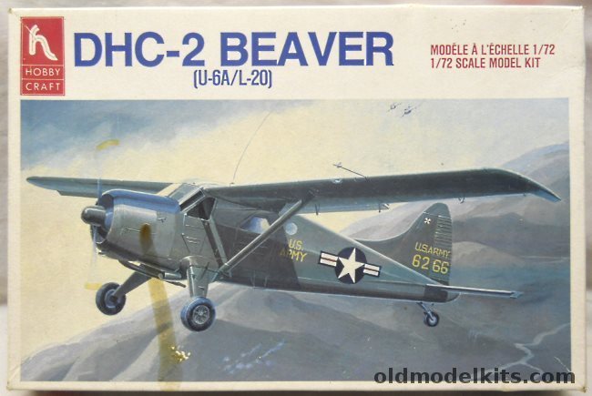 Hobby Craft 1/72 de Havilland DHC-2 Beaver (U-6A / L-20) - USAF or Royal Australian Air Force - Bagged, HC1398 plastic model kit